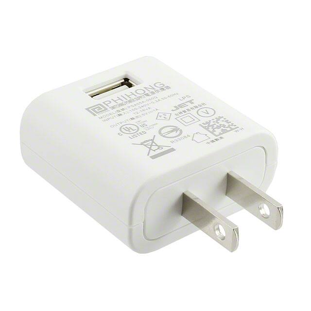 PSA05A-050QL6W Phihong USA  Adaptateurs muraux de bureau CA CC